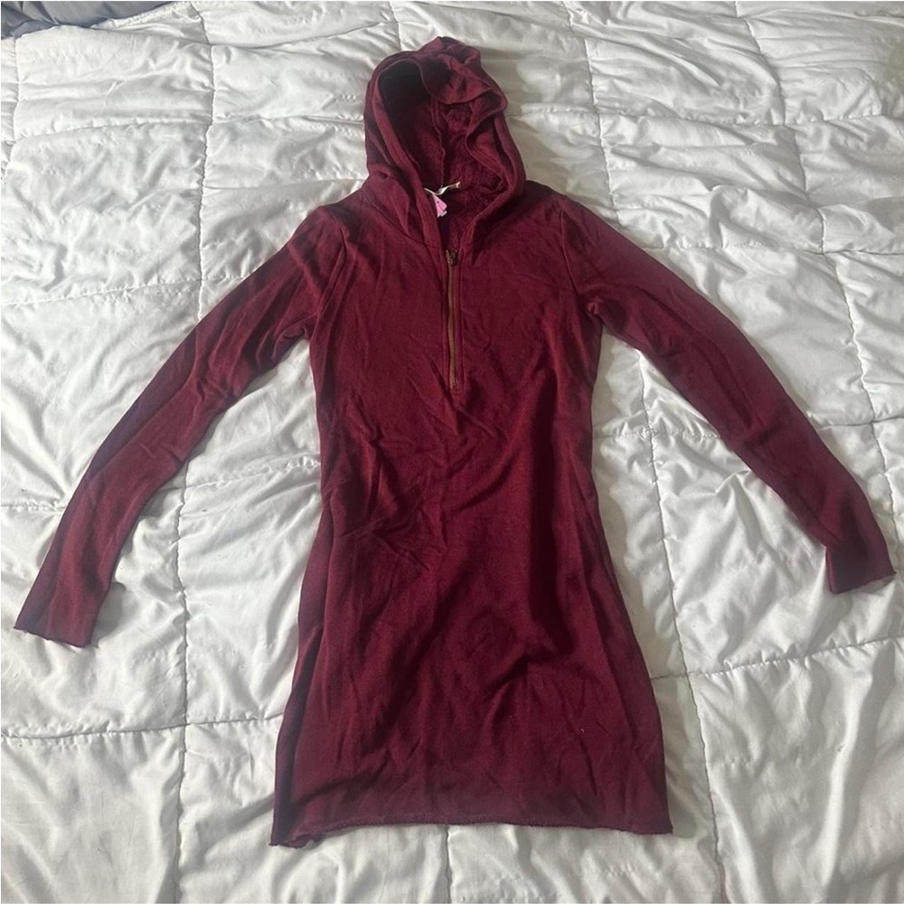 Bear Dance Maroon Hooded Sweatshirt